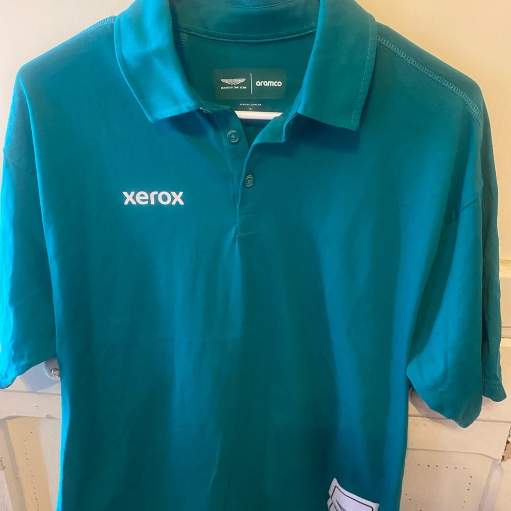 xerox Teal-Green Polo Shirt with Chest Logo